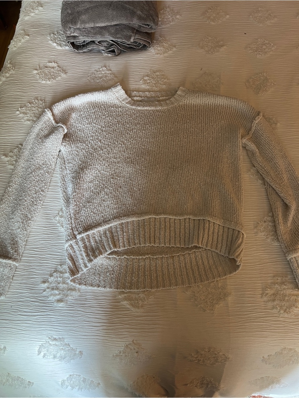 Cozy Crewneck Sweater - Cream
